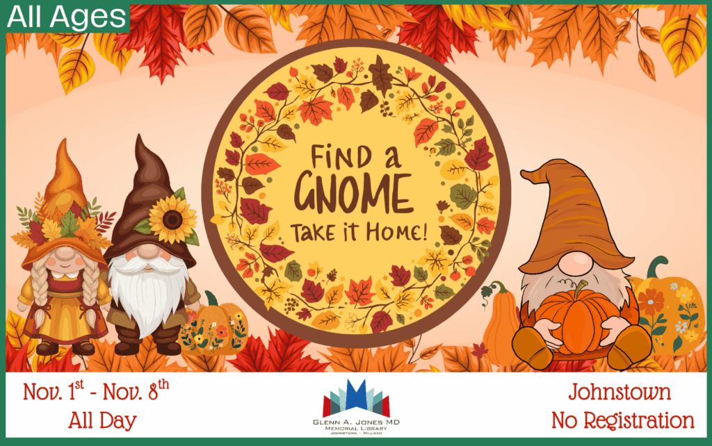 Hide, Seek, and Take Gnome Hunt. November 1st - November 8th