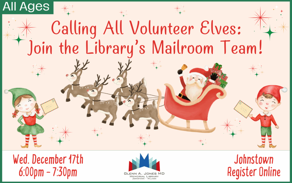 Santa's Helpers. Wednesday, December 17th. Register Online.