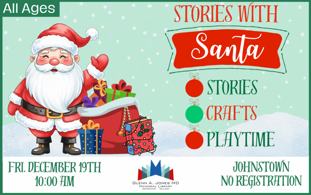 Stories With Santa. December 19th @ 10am. No Registration